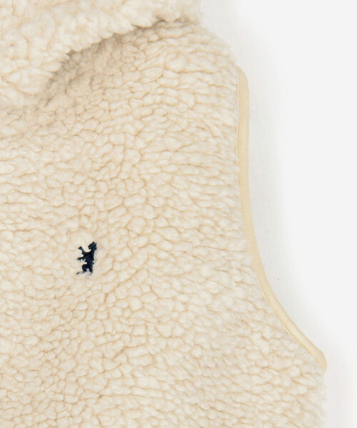 GYMPHLEX(ジムフレックス)の「Gymphlex | キッズ ボアベスト(その他アウター・キッズ・アイボリー/ダークグレー/ネイビー・125/115/135)」の7枚目の写真