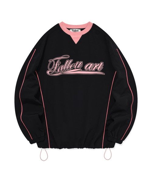 Fallett（ファレット）の「アートクラブパイピングナイロンプルオーバーブラック（スウェット・レディース・その他・LARGE/X-LARGE/SMALL/MEDIUM）」の2枚目の写真