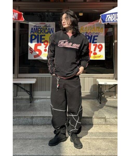 Fallett（ファレット）の「アートクラブパイピングナイロンプルオーバーブラック（スウェット・レディース・その他・LARGE/X-LARGE/SMALL/MEDIUM）」の14枚目の写真