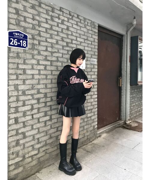 Fallett（ファレット）の「アートクラブパイピングナイロンプルオーバーブラック（スウェット・レディース・その他・LARGE/X-LARGE/SMALL/MEDIUM）」の18枚目の写真
