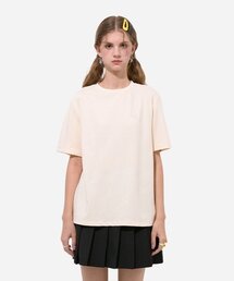 SALT AND CHOCOLATE（ソルトアンドチョコレート）の「SAC Logo Overfit Silket T-Shirt Cream 4W2231202（Tシャツ/カットソー）」