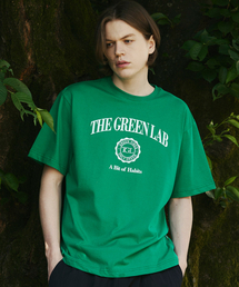 THE GREEN LAB（ザグリーンラボ）の「Varsity Graphic Short-sleeved T-shirt [Green]（Tシャツ/カットソー・メンズ）」