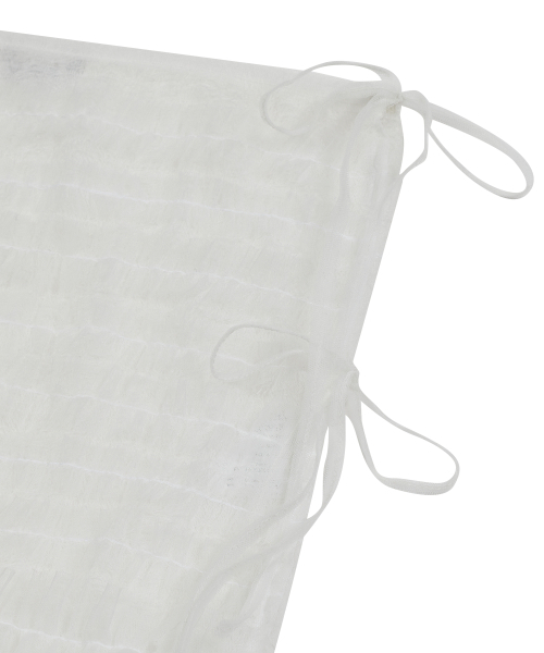 TYPESERVICE（タイプサービス）の「Feathered Mesh Layered Skirt [White]（スカート・レディース・その他・FREE）」の4枚目の写真