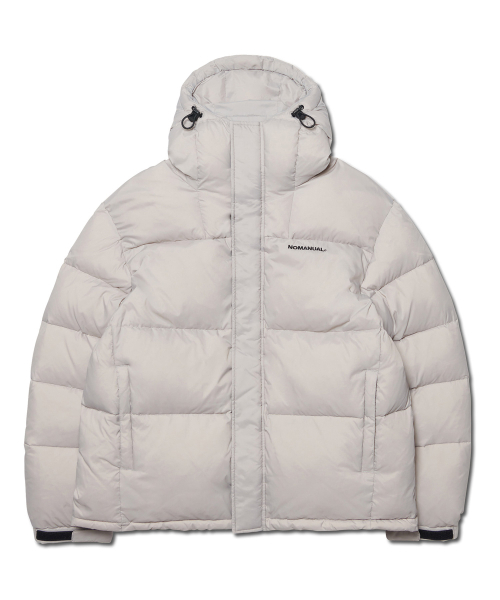 NOMANUAL(NOMANUAL)の「HESTIA HOODED DUCK DOWN - WARM GRAY(ダウンジャケット/コート・レディース・その他・X-LARGE/SMALL/MEDIUM/LARGE)」の1枚目の写真