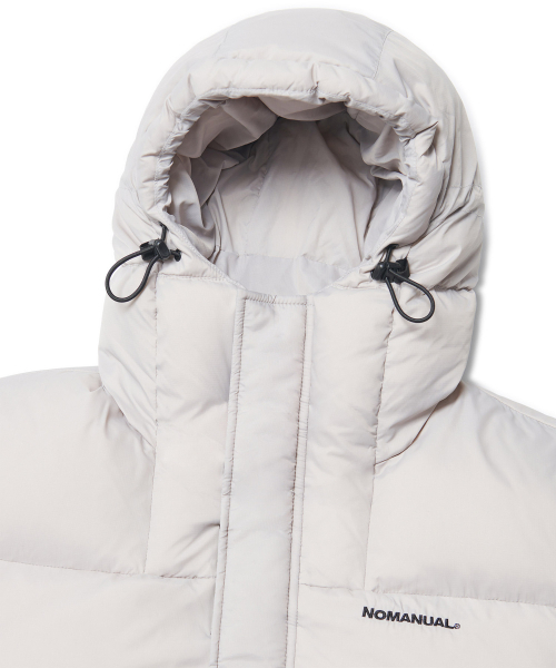 NOMANUAL(NOMANUAL)の「HESTIA HOODED DUCK DOWN - WARM GRAY(ダウンジャケット/コート・レディース・その他・X-LARGE/SMALL/MEDIUM/LARGE)」の5枚目の写真