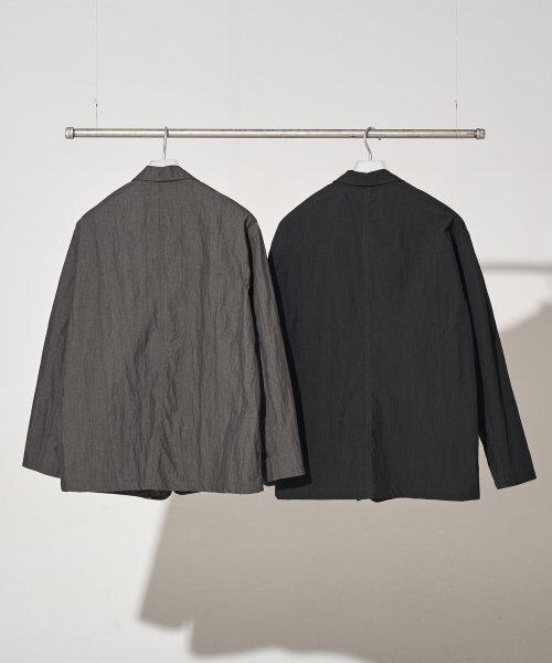 XERO（ゼロ）の「Nylon Sports Jacket [2 Colors]（テーラードジャケット・メンズ・ブラック/チャコール・LARGE/MEDIUM）」の3枚目の写真