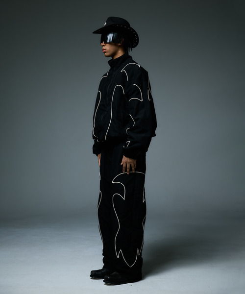 LIBERE（リベーレ）の「LIBERE リベーレ / WESTERN FLAME TRACK JACKET セットアップウエスタンフレイムトラックジャケット ジャージ / 255107-255108（ブルゾン・メンズ・ブラック/ベージュ・SMALL/LARGE）」の22枚目の写真