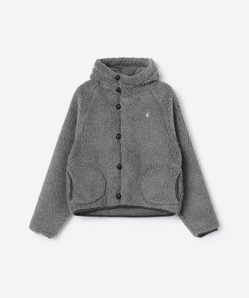 GYMPHLEX(ジムフレックス)の「Gymphlex | ボア フードショートジャケット WOMEN(その他アウター・レディース・アイボリー/グレー系その他・14)」の2枚目の写真