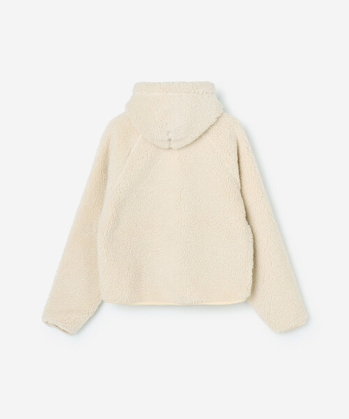 GYMPHLEX(ジムフレックス)の「Gymphlex | ボア フードショートジャケット WOMEN(その他アウター・レディース・アイボリー/グレー系その他・14)」の4枚目の写真