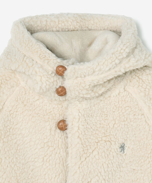 GYMPHLEX(ジムフレックス)の「Gymphlex | ボア フードショートジャケット WOMEN(その他アウター・レディース・アイボリー/グレー系その他・14)」の5枚目の写真