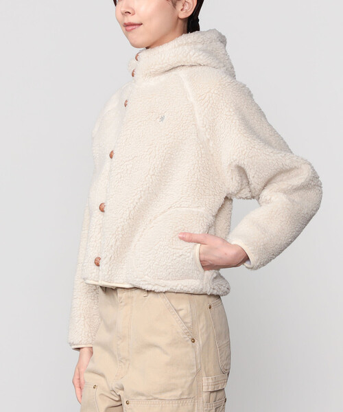 Gymphlex | ボア フードショートジャケット WOMEN（その他アウター