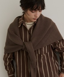 DFFUR.(ディフル)の大判トライアングルニットストール(ストール/ショール)