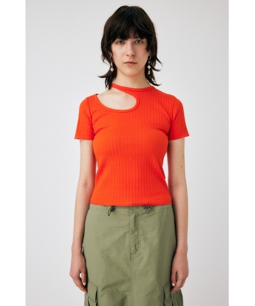 MOUSSY(マウジー)の「半袖カットソー(Tシャツ/カットソー・レディース・オレンジ・FREE)」の6枚目の写真