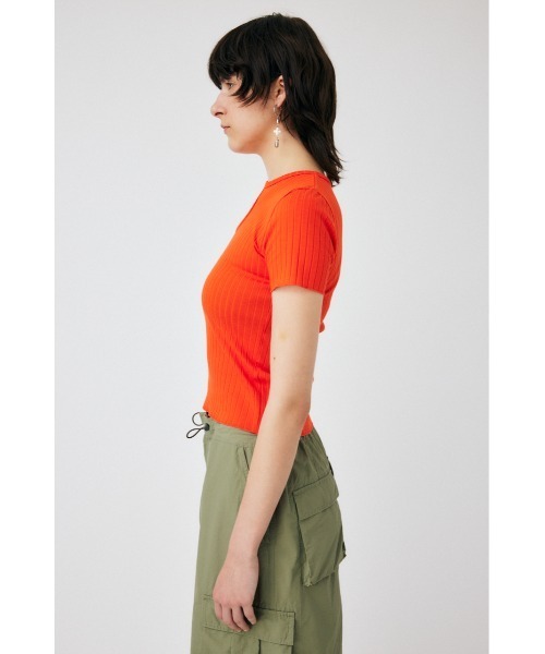 MOUSSY(マウジー)の「半袖カットソー(Tシャツ/カットソー・レディース・オレンジ・FREE)」の7枚目の写真