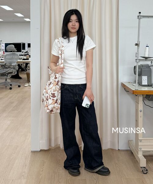 GLOWNY（グロウニ―）の「THE HANNAH JEANS (DEEP BLUE)（デニムパンツ・レディース・その他・SMALL）」の6枚目の写真