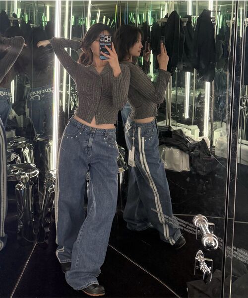 GLOWNY（グロウニ―）の「THE HANNAH JEANS (DEEP BLUE)（デニムパンツ・レディース・その他・SMALL）」の7枚目の写真