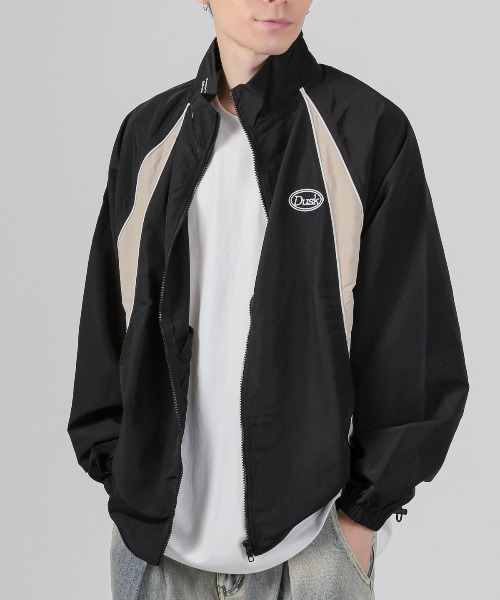 LUXSTYLE(ラグスタイル)の「ナイロンスタンドジャケット(ナイロンジャケット・メンズ・ベージュ/ブラック/カーキ・M/XL/L)」の2枚目の写真