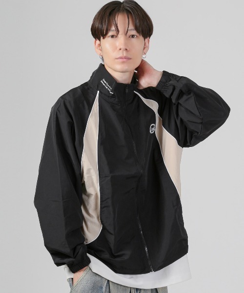 LUXSTYLE(ラグスタイル)の「ナイロンスタンドジャケット(ナイロンジャケット・メンズ・ベージュ/ブラック/カーキ・M/XL/L)」の9枚目の写真