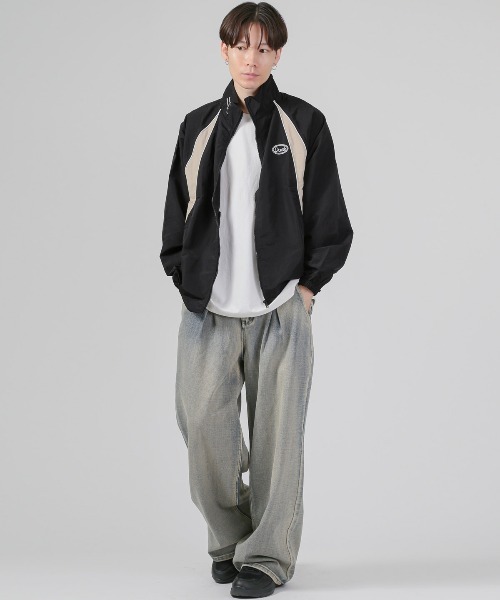 LUXSTYLE(ラグスタイル)の「ナイロンスタンドジャケット(ナイロンジャケット・メンズ・ベージュ/ブラック/カーキ・M/XL/L)」の10枚目の写真