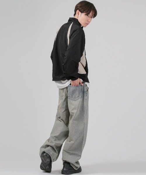 LUXSTYLE(ラグスタイル)の「ナイロンスタンドジャケット(ナイロンジャケット・メンズ・ベージュ/ブラック/カーキ・M/XL/L)」の11枚目の写真