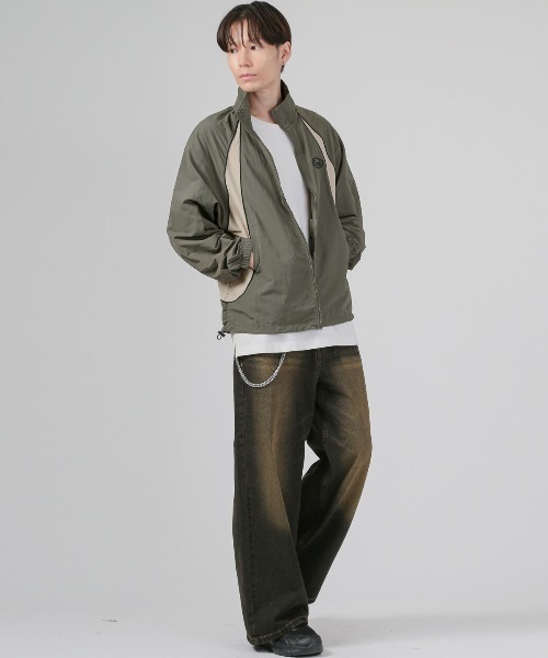LUXSTYLE(ラグスタイル)の「ナイロンスタンドジャケット(ナイロンジャケット・メンズ・ベージュ/ブラック/カーキ・M/XL/L)」の13枚目の写真