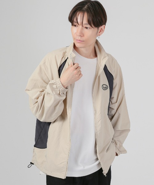 LUXSTYLE(ラグスタイル)の「ナイロンスタンドジャケット(ナイロンジャケット・メンズ・ベージュ/ブラック/カーキ・M/XL/L)」の15枚目の写真
