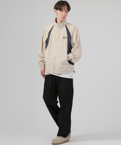 LUXSTYLE(ラグスタイル)の「ナイロンスタンドジャケット(ナイロンジャケット・メンズ・ベージュ/ブラック/カーキ・M/XL/L)」の16枚目の写真