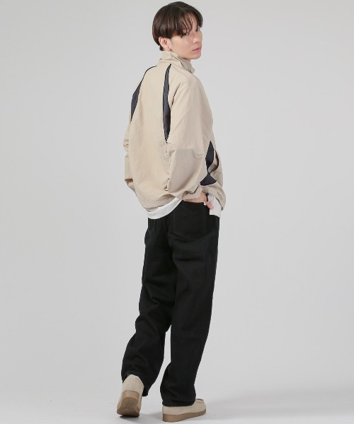 LUXSTYLE(ラグスタイル)の「ナイロンスタンドジャケット(ナイロンジャケット・メンズ・ベージュ/ブラック/カーキ・M/XL/L)」の17枚目の写真
