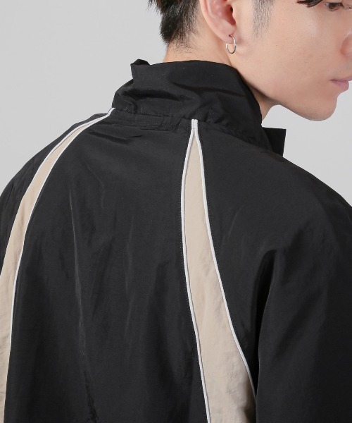 LUXSTYLE(ラグスタイル)の「ナイロンスタンドジャケット(ナイロンジャケット・メンズ・ベージュ/ブラック/カーキ・M/XL/L)」の22枚目の写真
