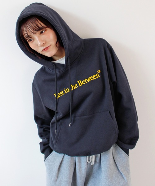 ABYS(アビス)の「ロゴ刺繍パーカー/フーディ(パーカー・レディース・ブラウン/ネイビー/杢グレー・FREE)」の1枚目の写真