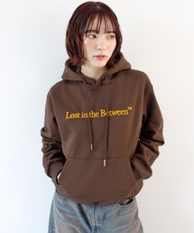 ロゴ刺繍パーカー/フーディ