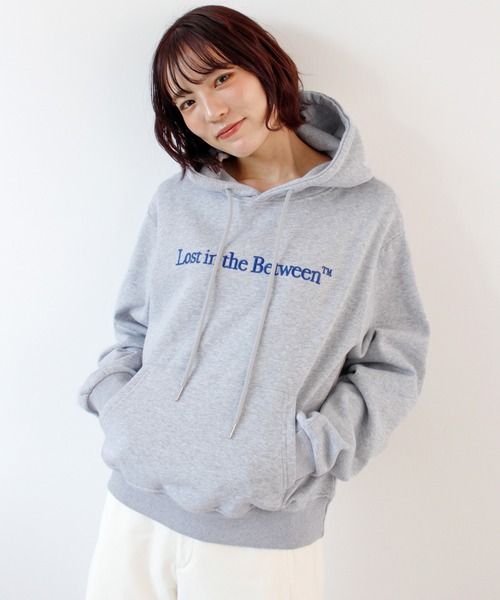 ABYS(アビス)の「ロゴ刺繍パーカー/フーディ(パーカー・レディース・ブラウン/ネイビー/杢グレー・FREE)」の13枚目の写真