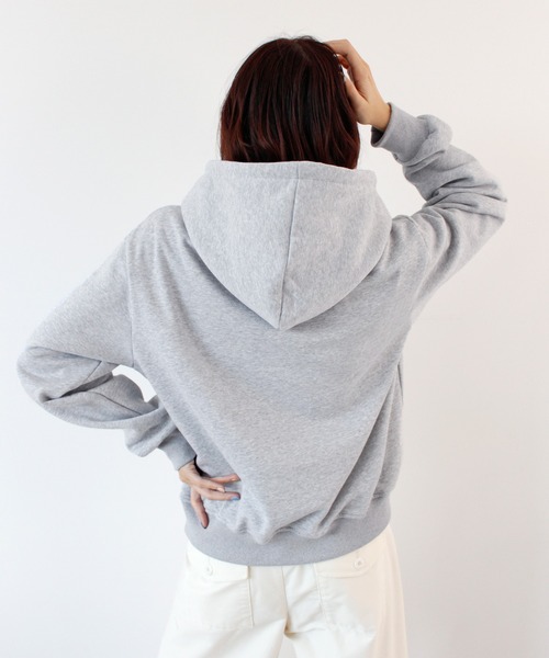 ABYS(アビス)の「ロゴ刺繍パーカー/フーディ(パーカー・レディース・ブラウン/ネイビー/杢グレー・FREE)」の17枚目の写真