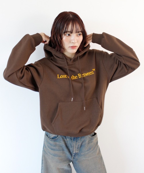 ABYS(アビス)の「ロゴ刺繍パーカー/フーディ(パーカー・レディース・ブラウン/ネイビー/杢グレー・FREE)」の22枚目の写真