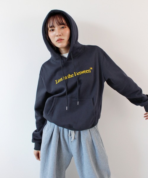 ABYS(アビス)の「ロゴ刺繍パーカー/フーディ(パーカー・レディース・ブラウン/ネイビー/杢グレー・FREE)」の5枚目の写真
