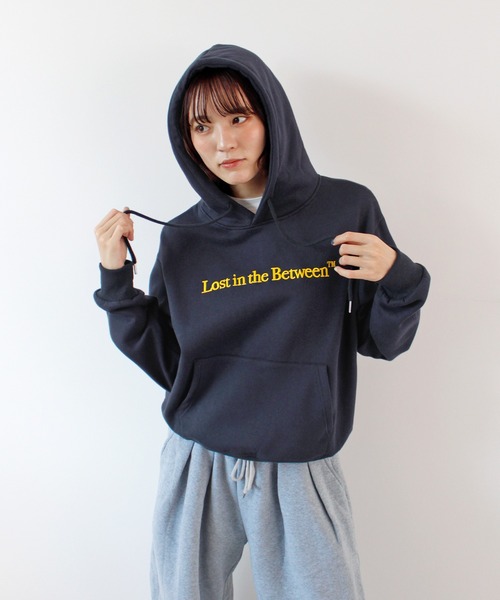 ABYS(アビス)の「ロゴ刺繍パーカー/フーディ(パーカー・レディース・ブラウン/ネイビー/杢グレー・FREE)」の9枚目の写真
