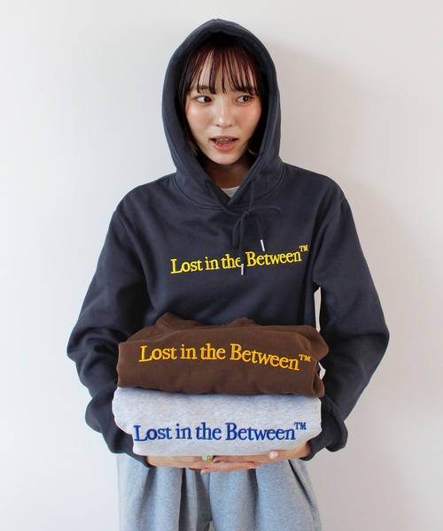 ABYS(アビス)の「ロゴ刺繍パーカー/フーディ(パーカー・レディース・ブラウン/ネイビー/杢グレー・FREE)」の12枚目の写真