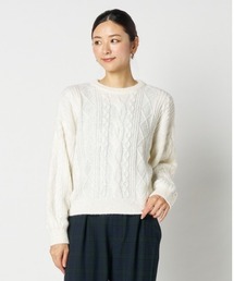 HELIOPOLE | CABLE SPANGLE KNIT(ニット/セーター)