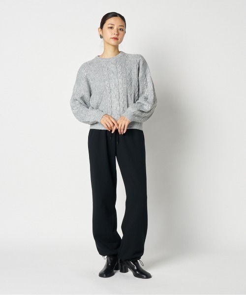 HELIOPOLE（エリオポール）の「CABLE SPANGLE KNIT（ニット/セーター・レディース・ホワイト/ライトグレー・38）」の16枚目の写真