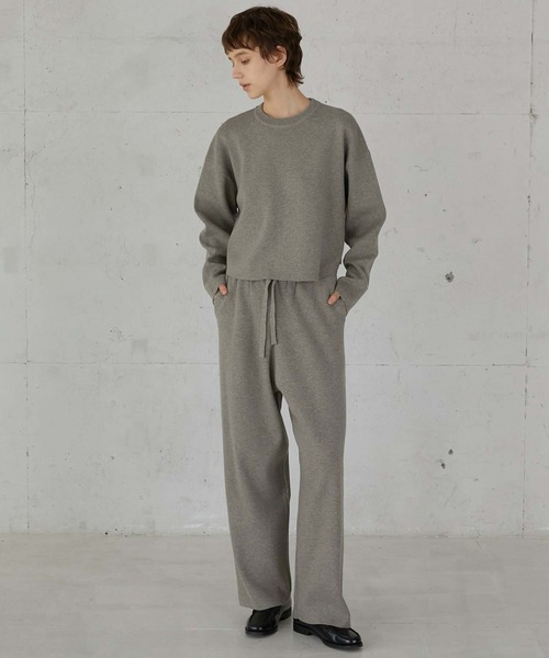 LA PEAU DE GEM(ラポドゥジェム)の「【LA PEAU DE GEM】antipilling knit pants/アンチピリングニットパンツ(その他パンツ・レディース・ブラック/グレイッシュベージュ・1/2)」の17枚目の写真