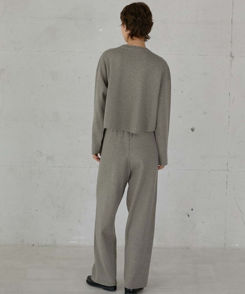 LA PEAU DE GEM(ラポドゥジェム)の「【LA PEAU DE GEM】antipilling knit pants/アンチピリングニットパンツ(その他パンツ・レディース・ブラック/グレイッシュベージュ・1/2)」の18枚目の写真
