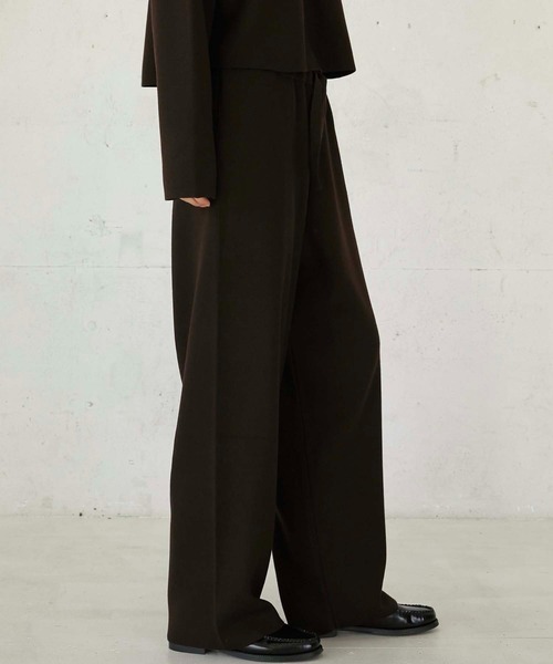 LA PEAU DE GEM】antipilling knit pants/アンチピリングニットパンツ