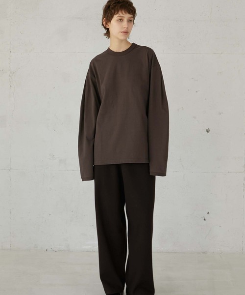 LA PEAU DE GEM(ラポドゥジェム)の「【LA PEAU DE GEM】antipilling knit pants/アンチピリングニットパンツ(その他パンツ・レディース・ブラック/グレイッシュベージュ・1/2)」の13枚目の写真