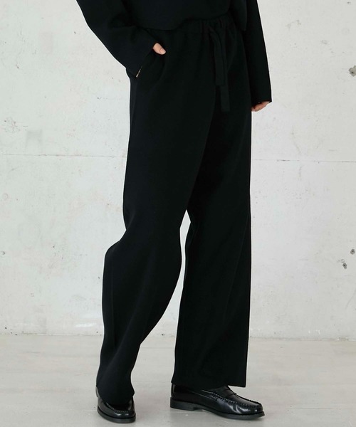 LA PEAU DE GEM】antipilling knit pants/アンチピリングニットパンツ