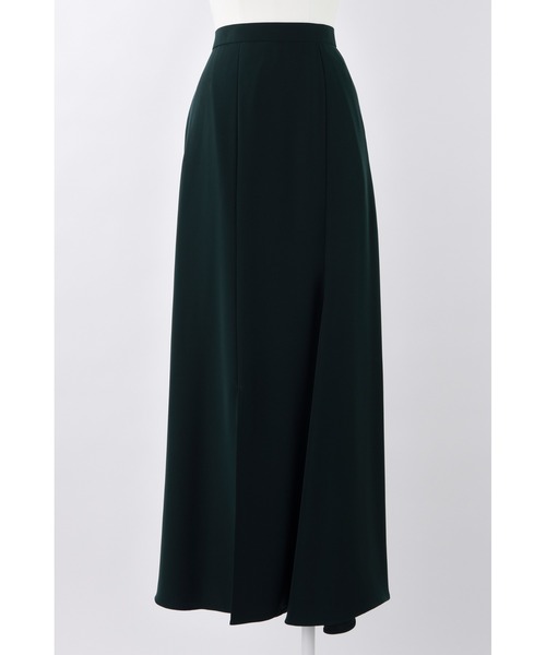 ENFOLD（エンフォルド）の「PEツイル ランダムスリットスカート（スカート・レディース・ブラック/ダークグリーン・36/38）」の2枚目の写真