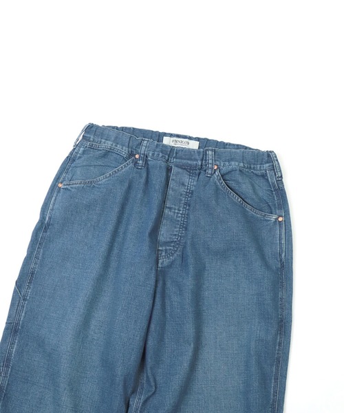 OMNIGOD（オムニゴッド）の「[OMNIGOD womens / オムニゴッド] 8ozデニム ルーズイージーペインターパンツ（デニムパンツ・レディース・インディゴブルー・1/0）」の12枚目の写真