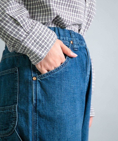 OMNIGOD（オムニゴッド）の「[OMNIGOD womens / オムニゴッド] 8ozデニム ルーズイージーペインターパンツ（デニムパンツ・レディース・インディゴブルー・1/0）」の20枚目の写真