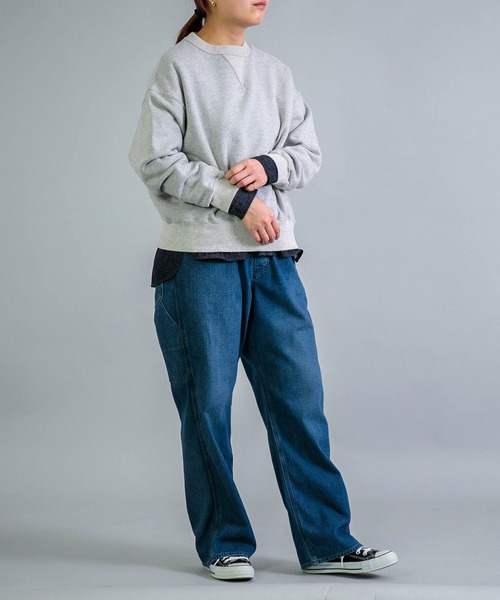 OMNIGOD（オムニゴッド）の「[OMNIGOD womens / オムニゴッド] 8ozデニム ルーズイージーペインターパンツ（デニムパンツ・レディース・インディゴブルー・1/0）」の6枚目の写真