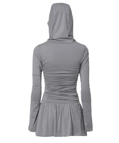セール】【FLAREUP】Hooded High Neck Long Dress / 【フレアアップ