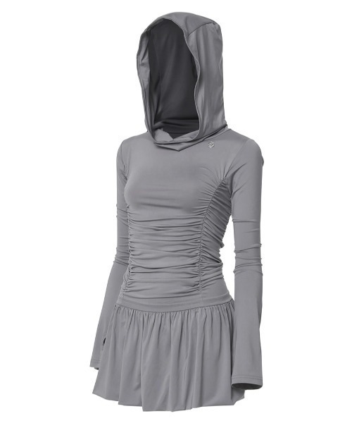 セール】【FLAREUP】Hooded High Neck Long Dress / 【フレアアップ